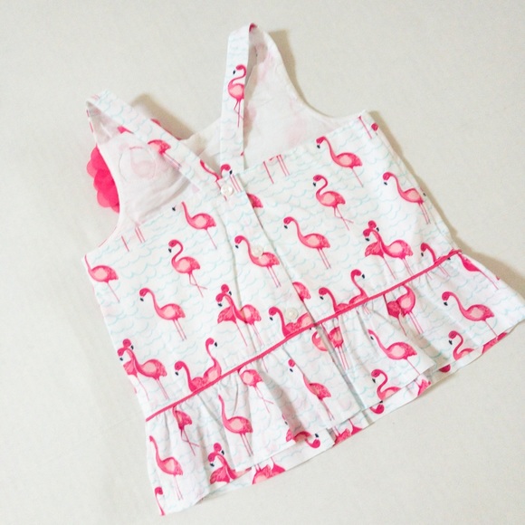Janie and Jack Flamingo print tank top (2T) - Picture 6 of 6